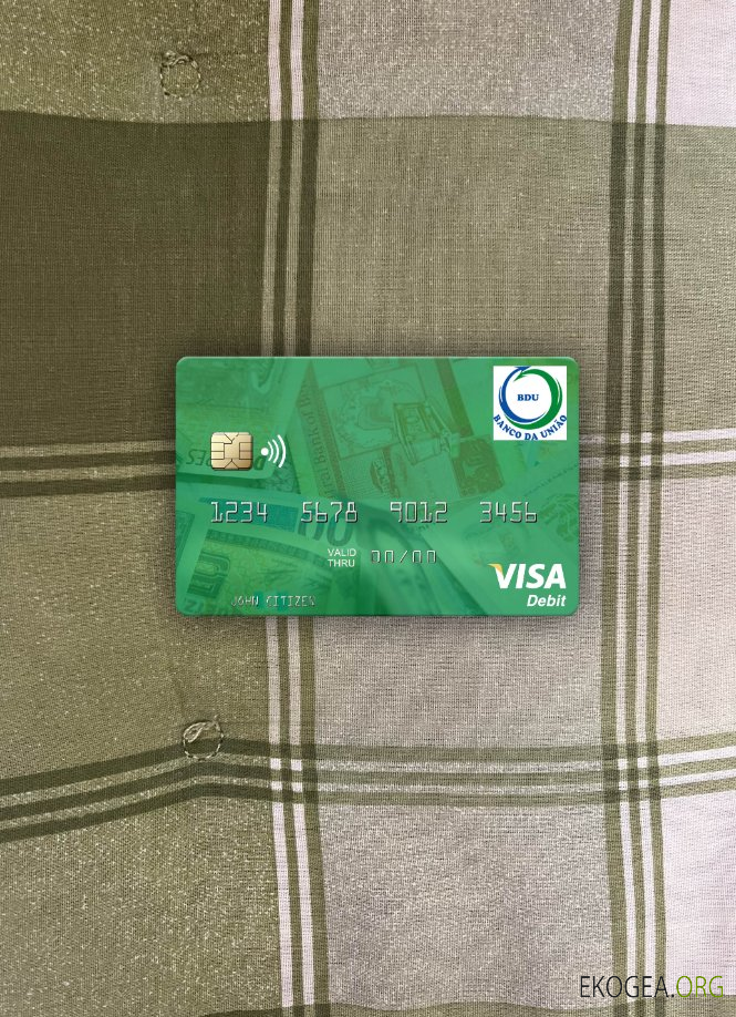 Guinée Bissau Banco Da Uniao carte de débit visa photolook ,